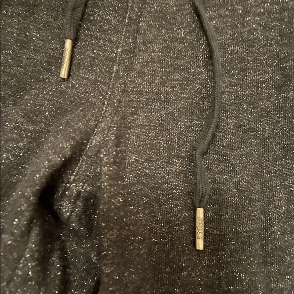Juicy Couture Y2K Metallic Thread Jogger Pants black glitter - Picture 7 of 9